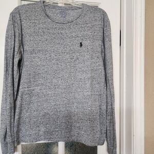 Polo by Ralph Lauren Heather Gray Crewneck Longsleeve Pullover